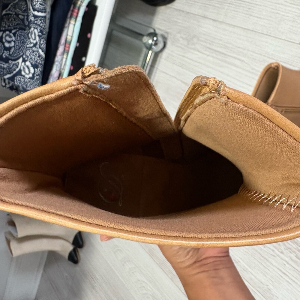 Delicious Camel Ankle Booties - Picture 6 of 6